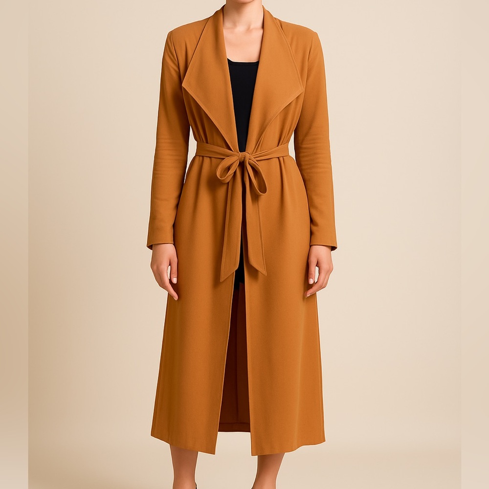 Express Orange Trench Coat